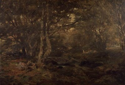 Através da Madeira, Pont-y-Gytyn, Gales do Norte de Paul Jacob Naftel