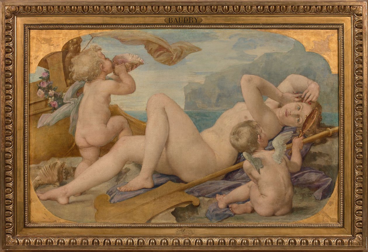 Cybele e Amphitrite, 1859. de Paul Jacques Aimé Baudry