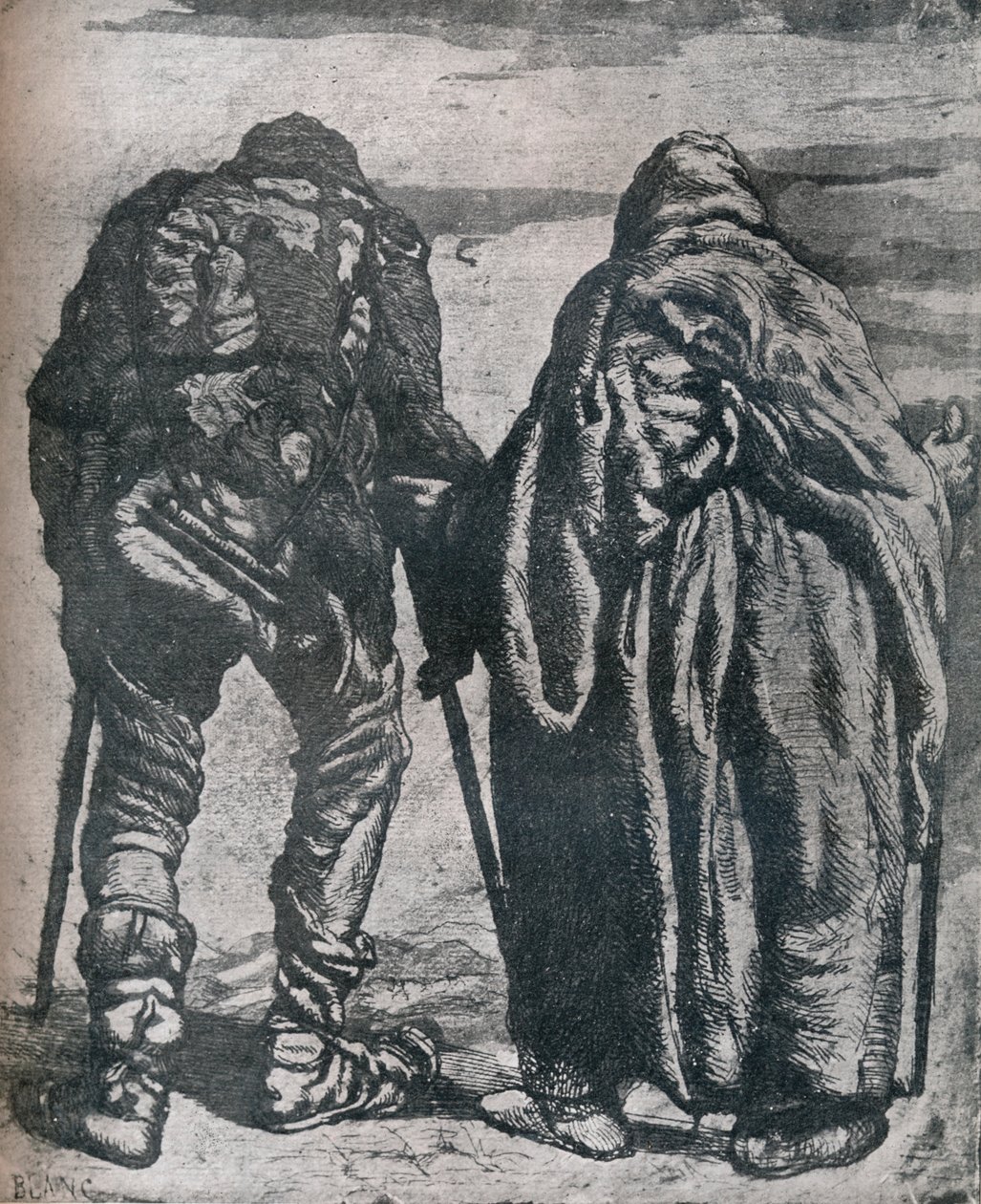 Vagabundos, século 19, 1924 de Paul Joseph Blanc