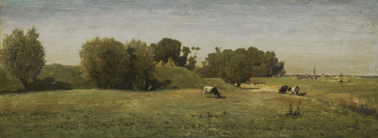 Paisagem perto de Abcoude de Paul Joseph Constantin Gabriel