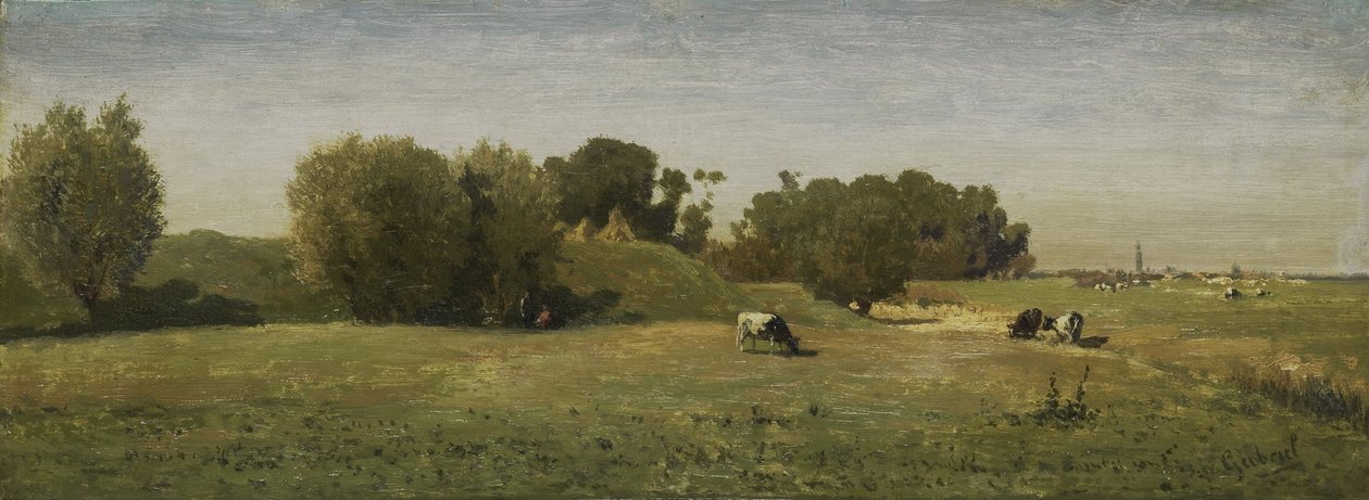 Paisagem próxima de Abcoude de Paul Joseph Constantin Gabriel