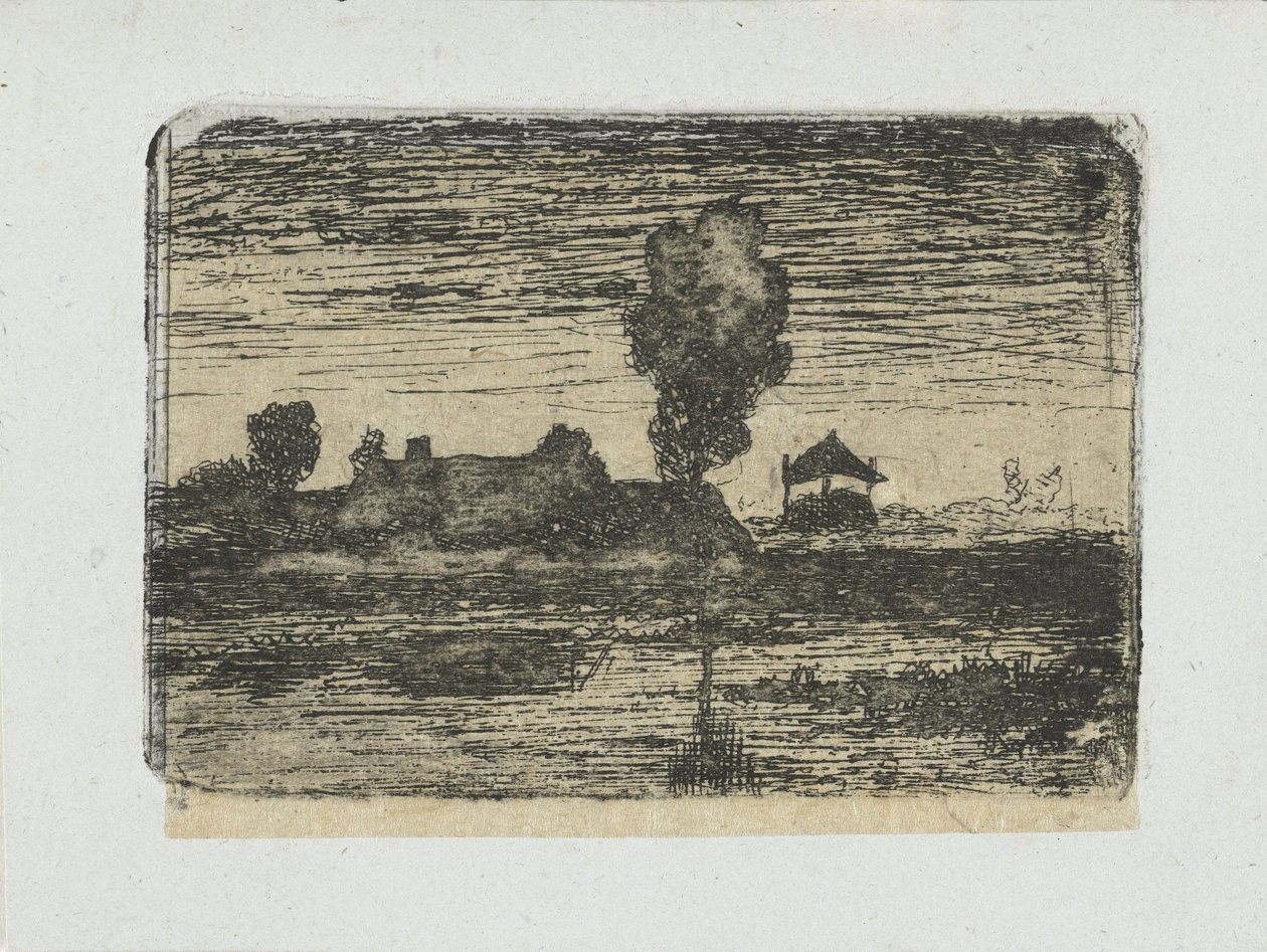 Paisagem com palheiro de Paul Joseph Constantin Gabriel