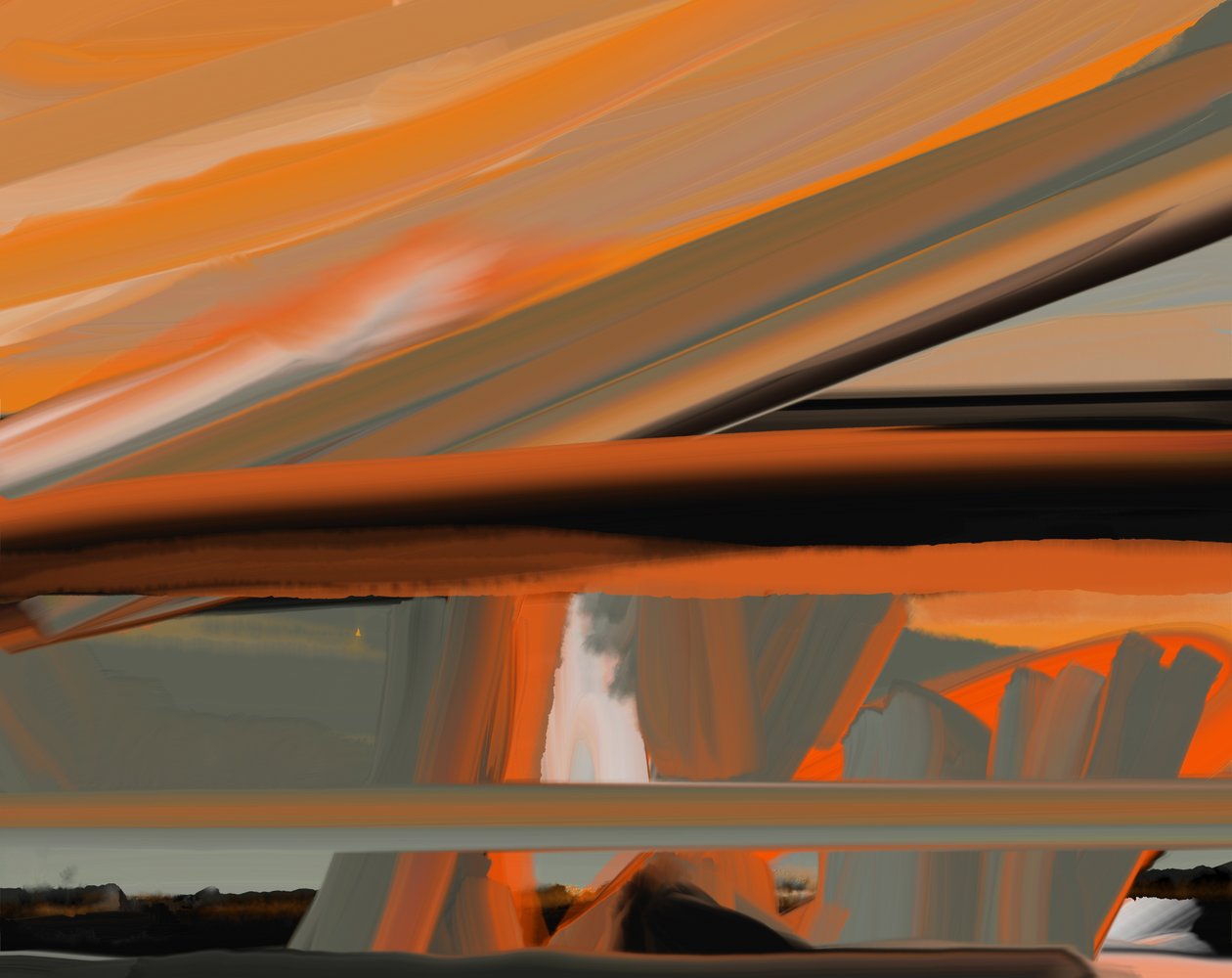 53.7600N-9.6595W, 2022 (arte digital) de Paul Kempton