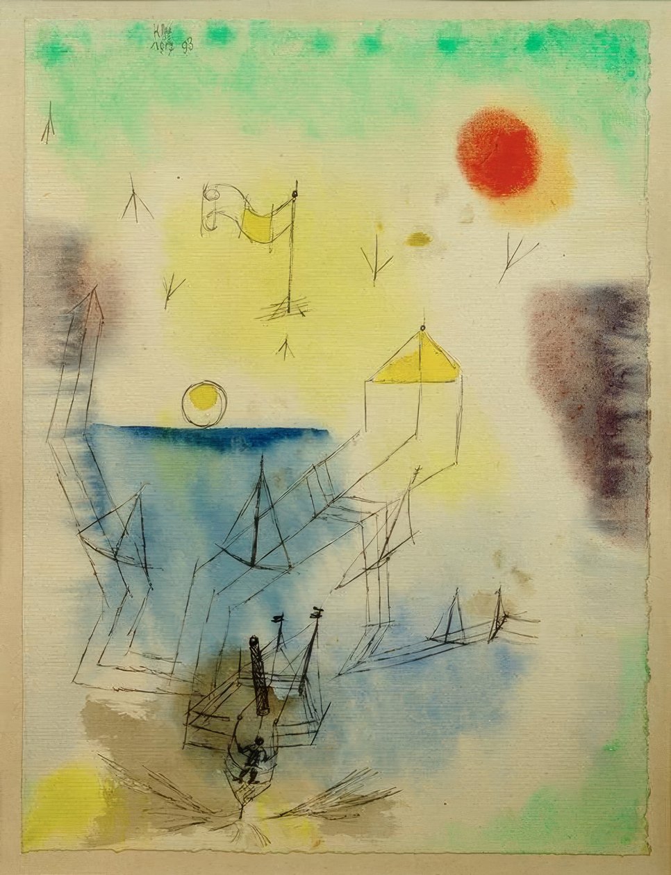 (O Marinheiro Newfound começa a jornada) de Paul Klee