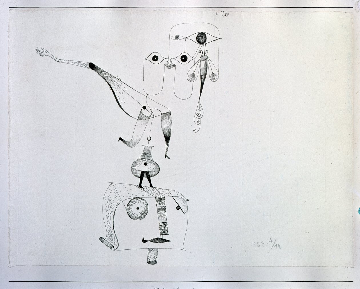 Um Capricho de Equilíbrio (Desenho, século XX) de Paul Klee
