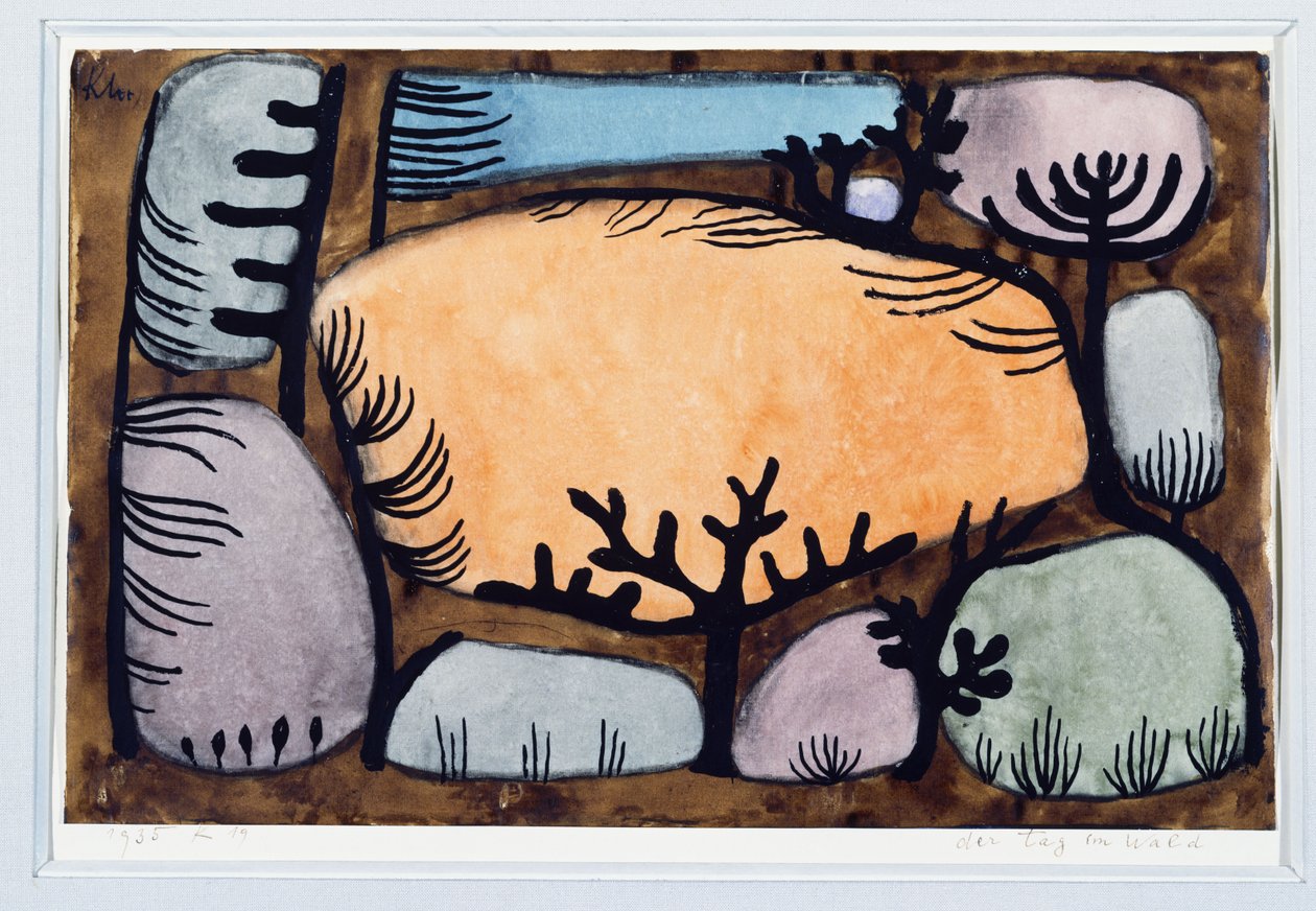 Um dia na floresta de Paul Klee