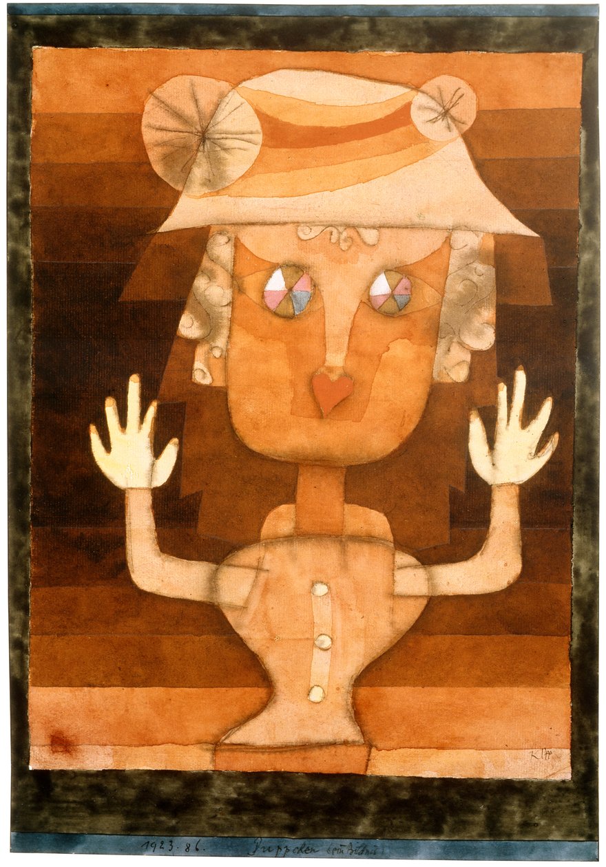 Uma boneca, 1923. de Paul Klee