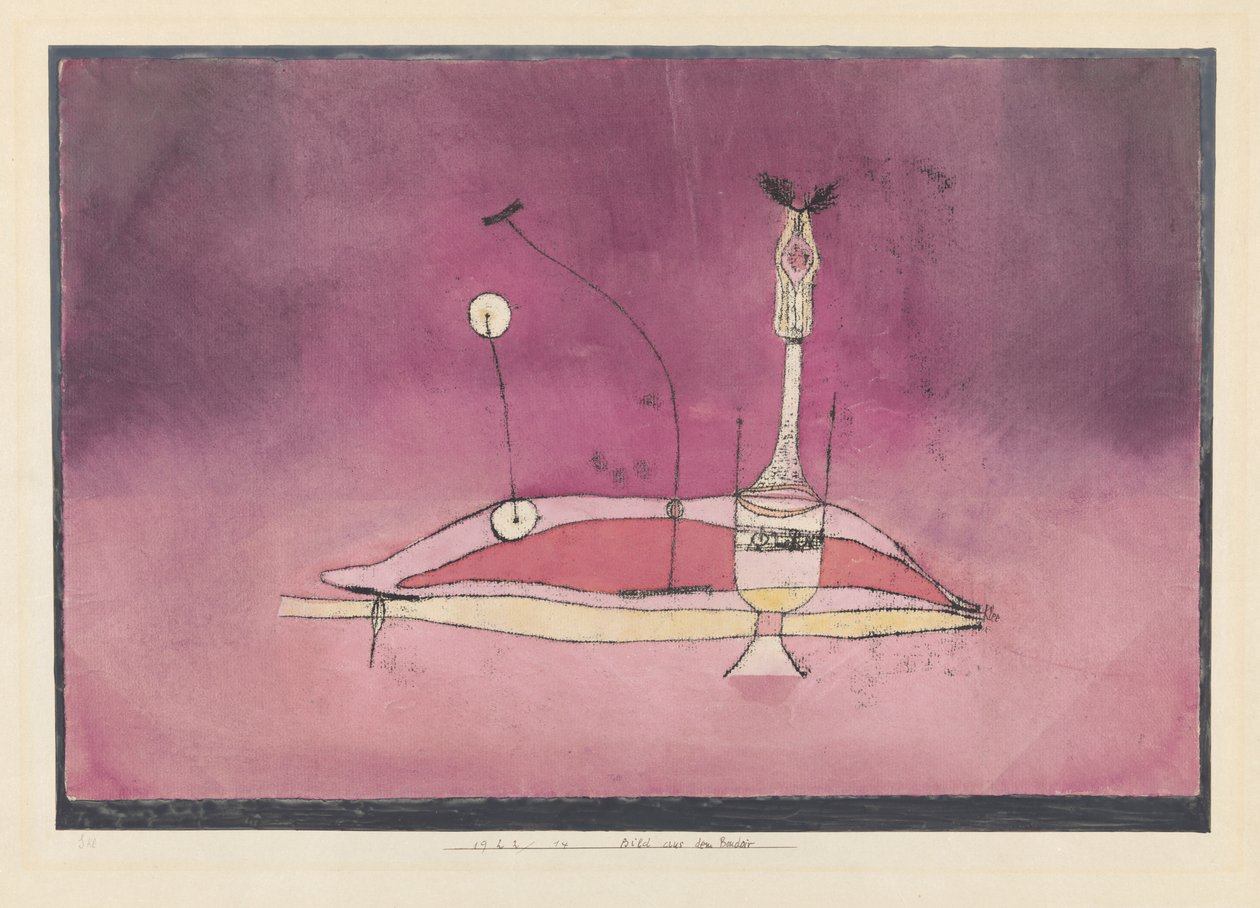 Uma foto do boudoir, 1922. de Paul Klee