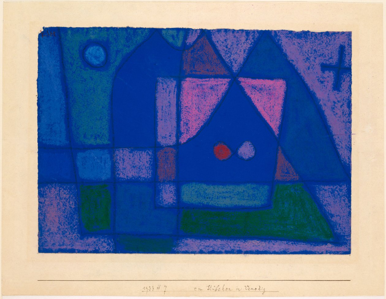 Uma pequena sala em Veneza, 1933. de Paul Klee