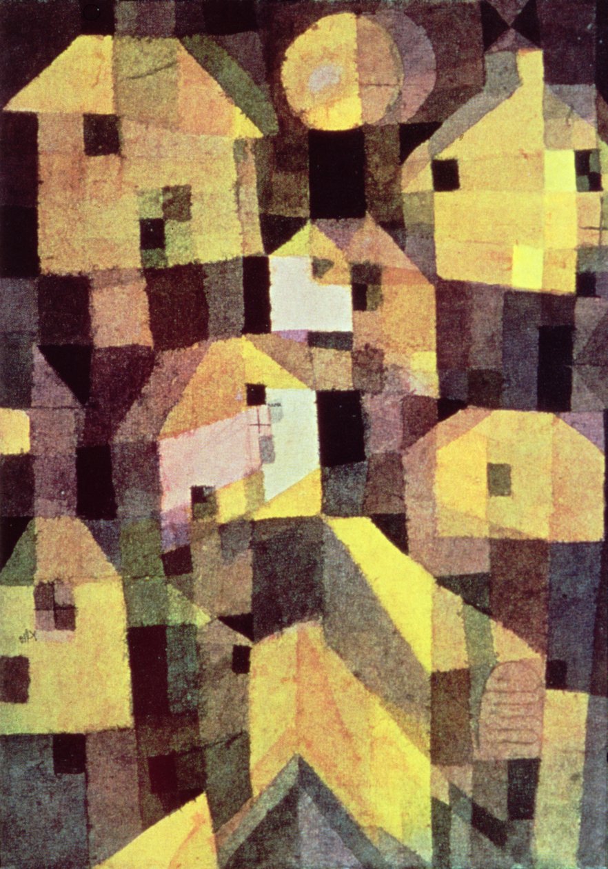 Composição Abstrata das Casas de Paul Klee