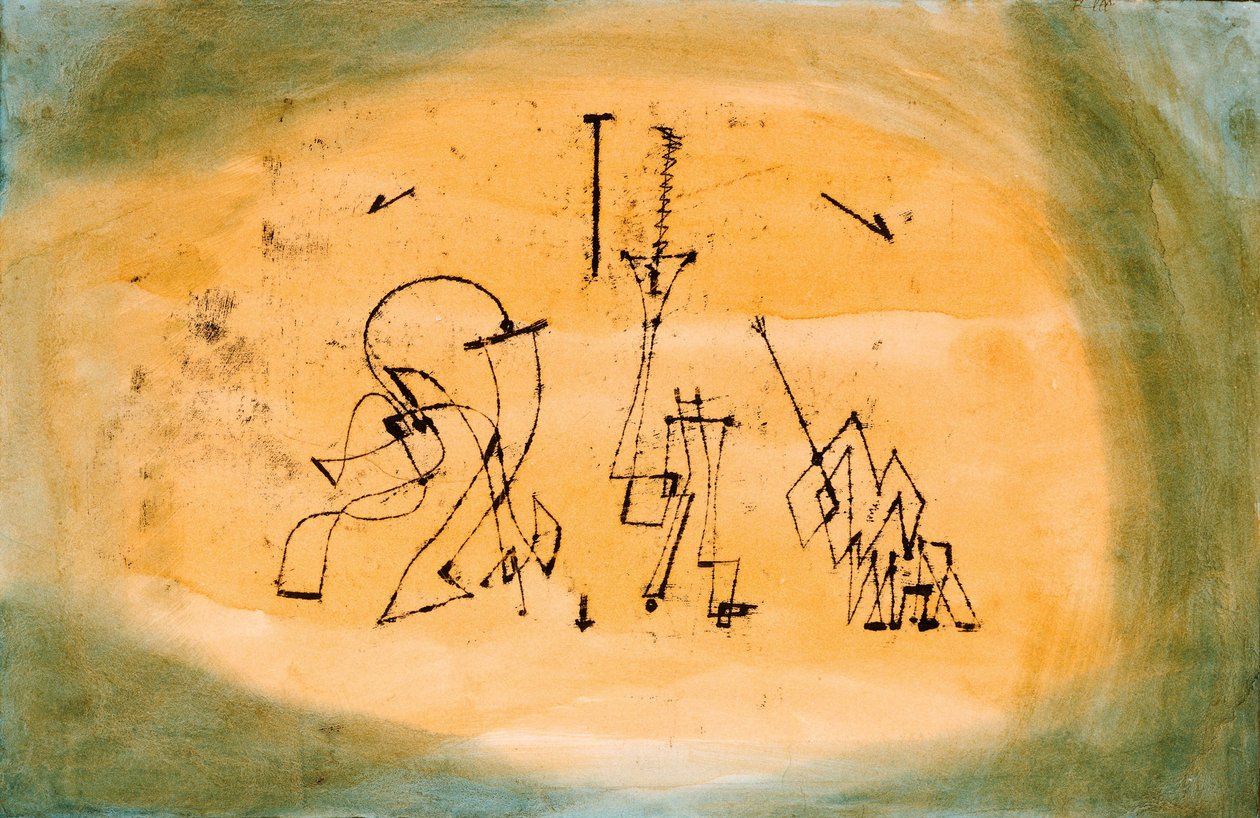 Trio abstrato, 1923 de Paul Klee