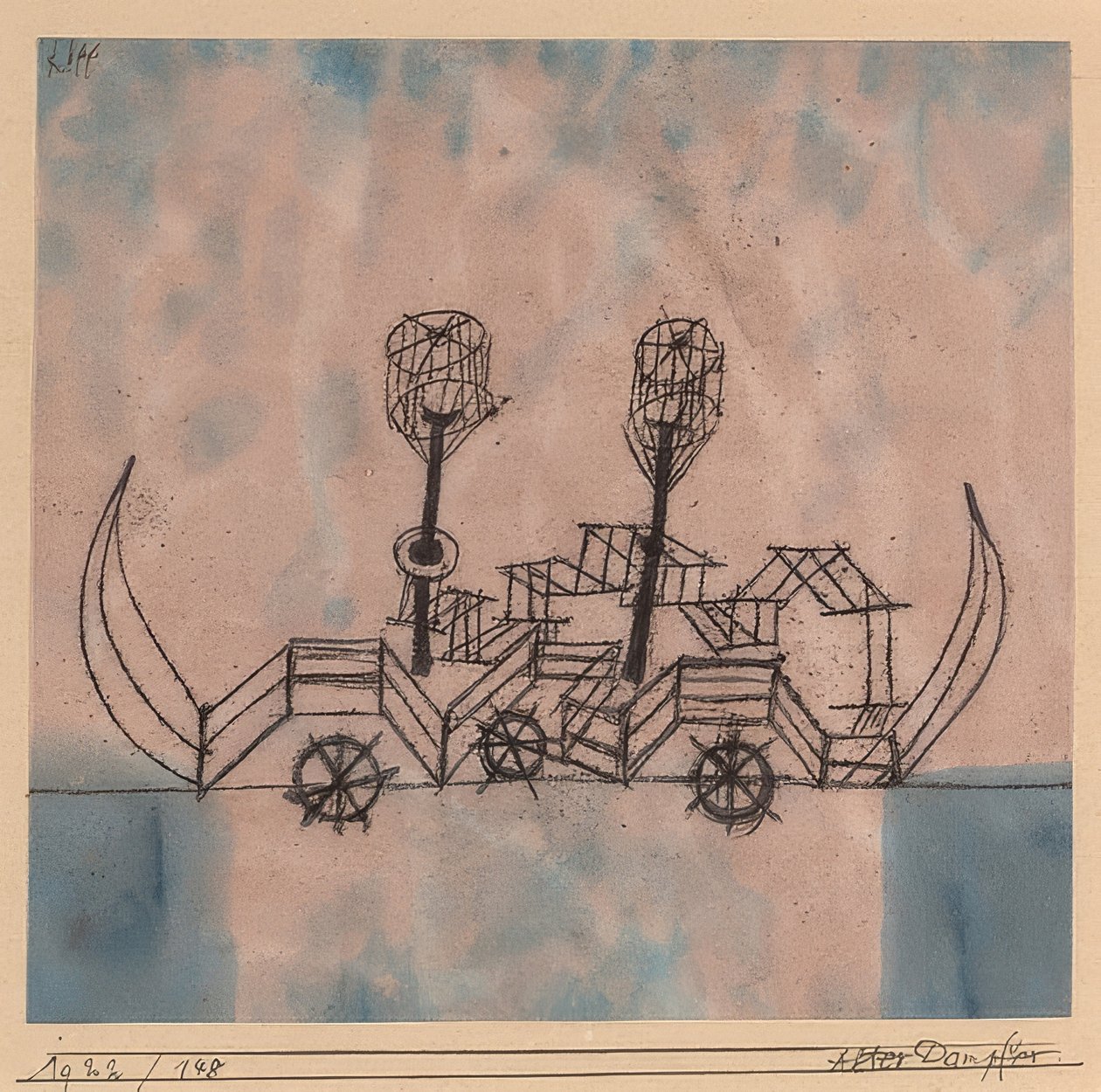 Vaporizador velho. 1922 de Paul Klee