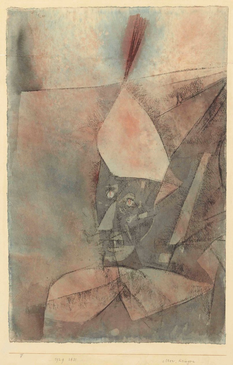 Alter Krieger Velho guerreiro, 1929. de Paul Klee