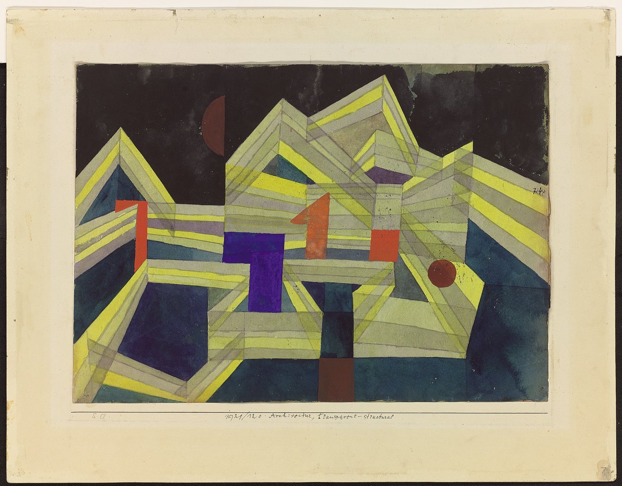 Arquitecto, transparente-estrutural de Paul Klee