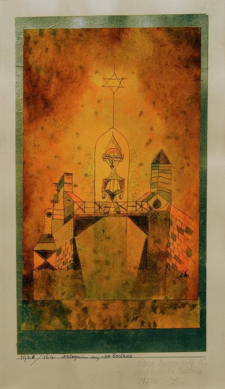 Arlequin na ponte de Paul Klee