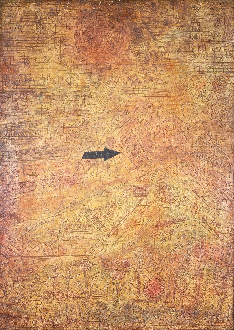Arrow in the Garden (Seta para um jardim) de Paul Klee