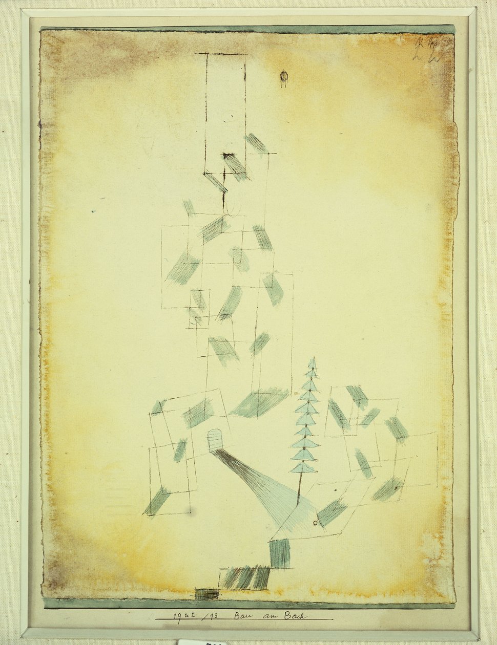 Construção junto ao ribeiro de Paul Klee