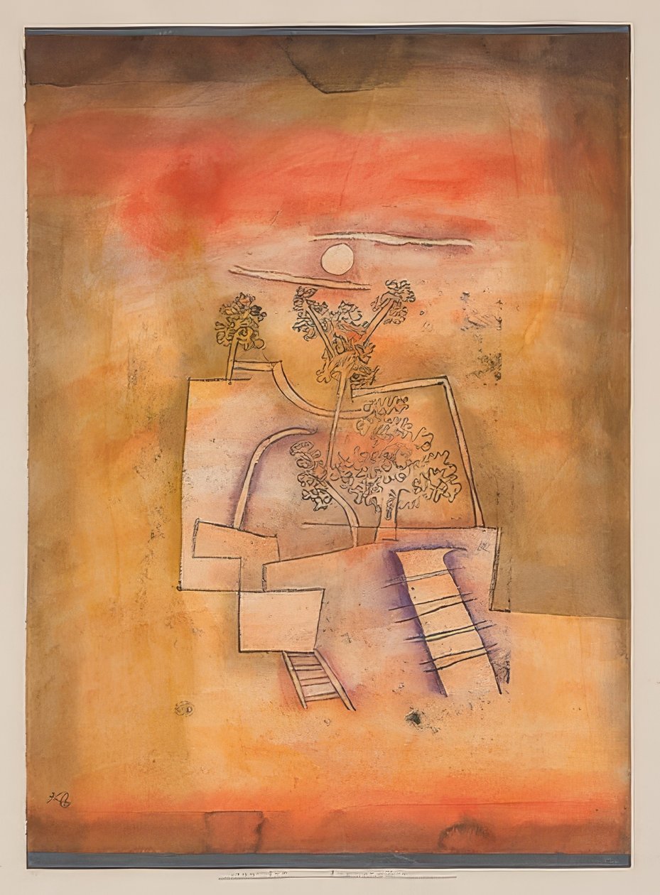 Cultura de árvores. 1924 de Paul Klee