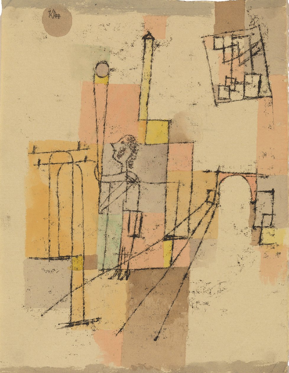Antes da festa, 1920. de Paul Klee