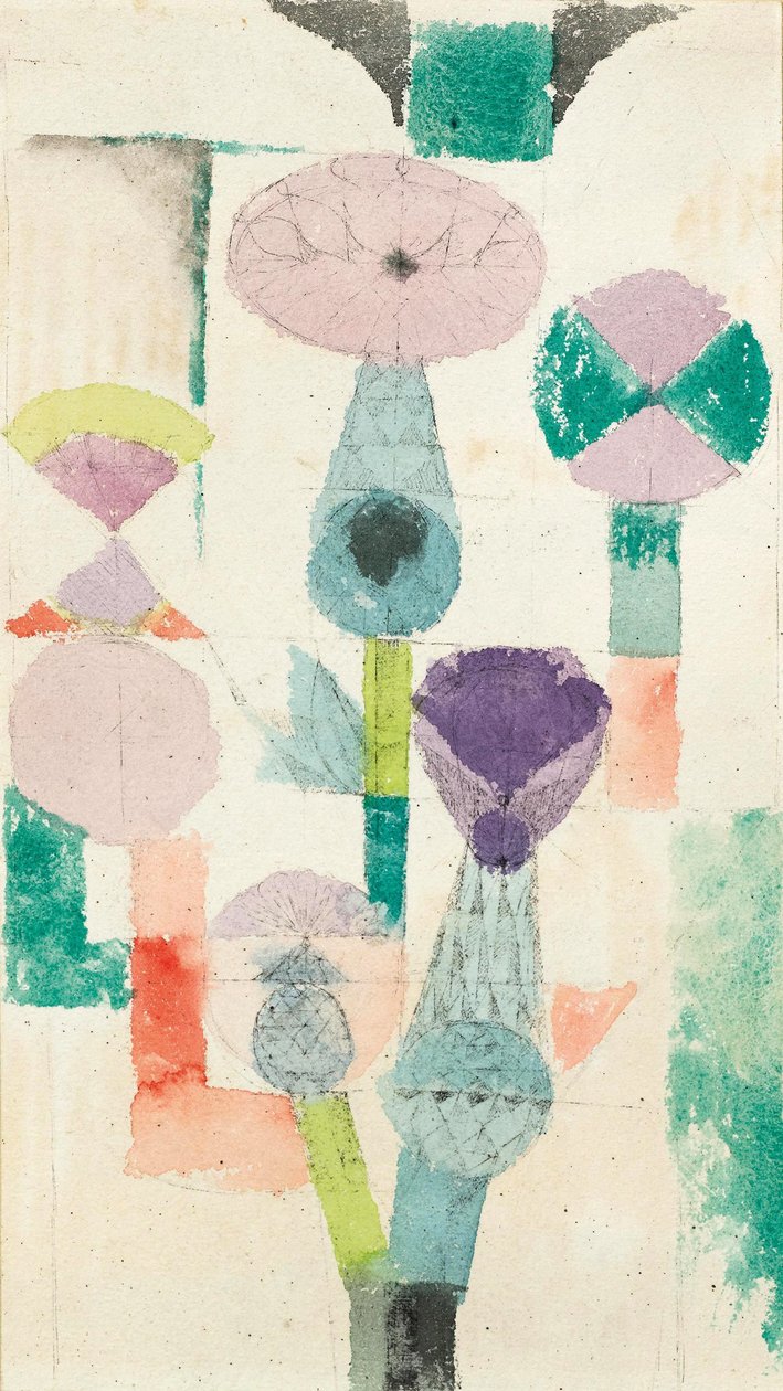 Contemplação da flor de cardo, 1918. de Paul Klee