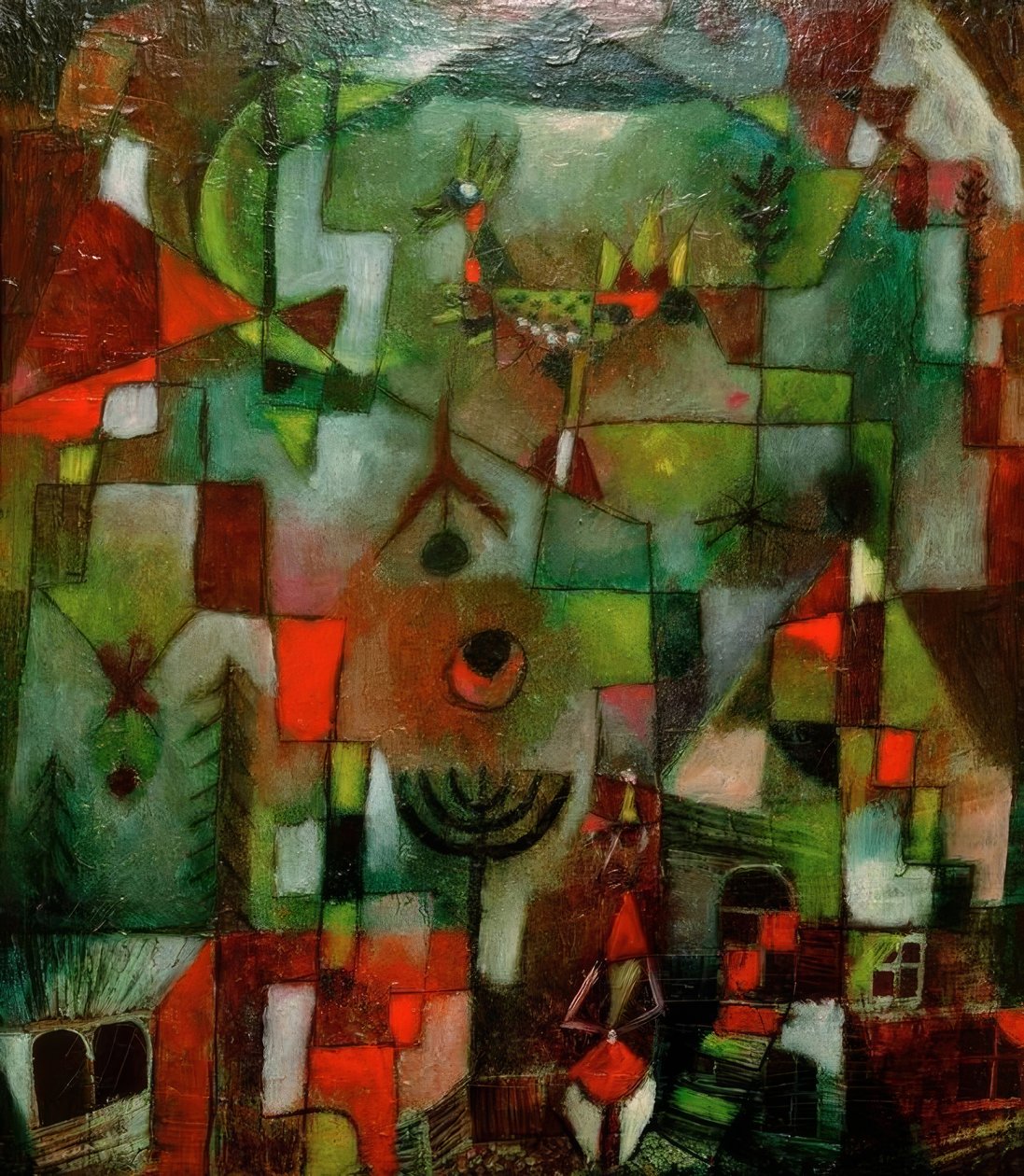 Imagine com o galo e o granadeiro de Paul Klee