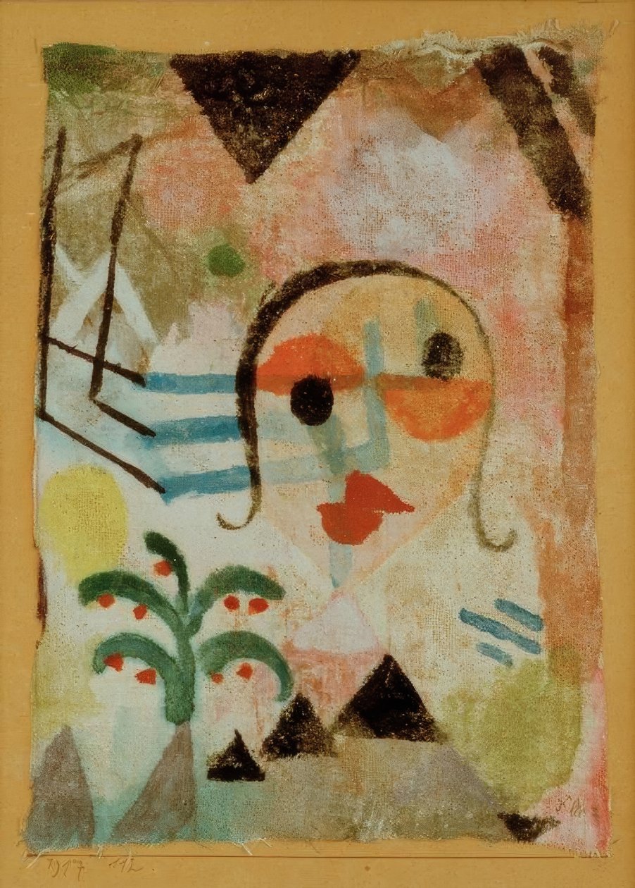 Retrato de uma ruiva de Paul Klee