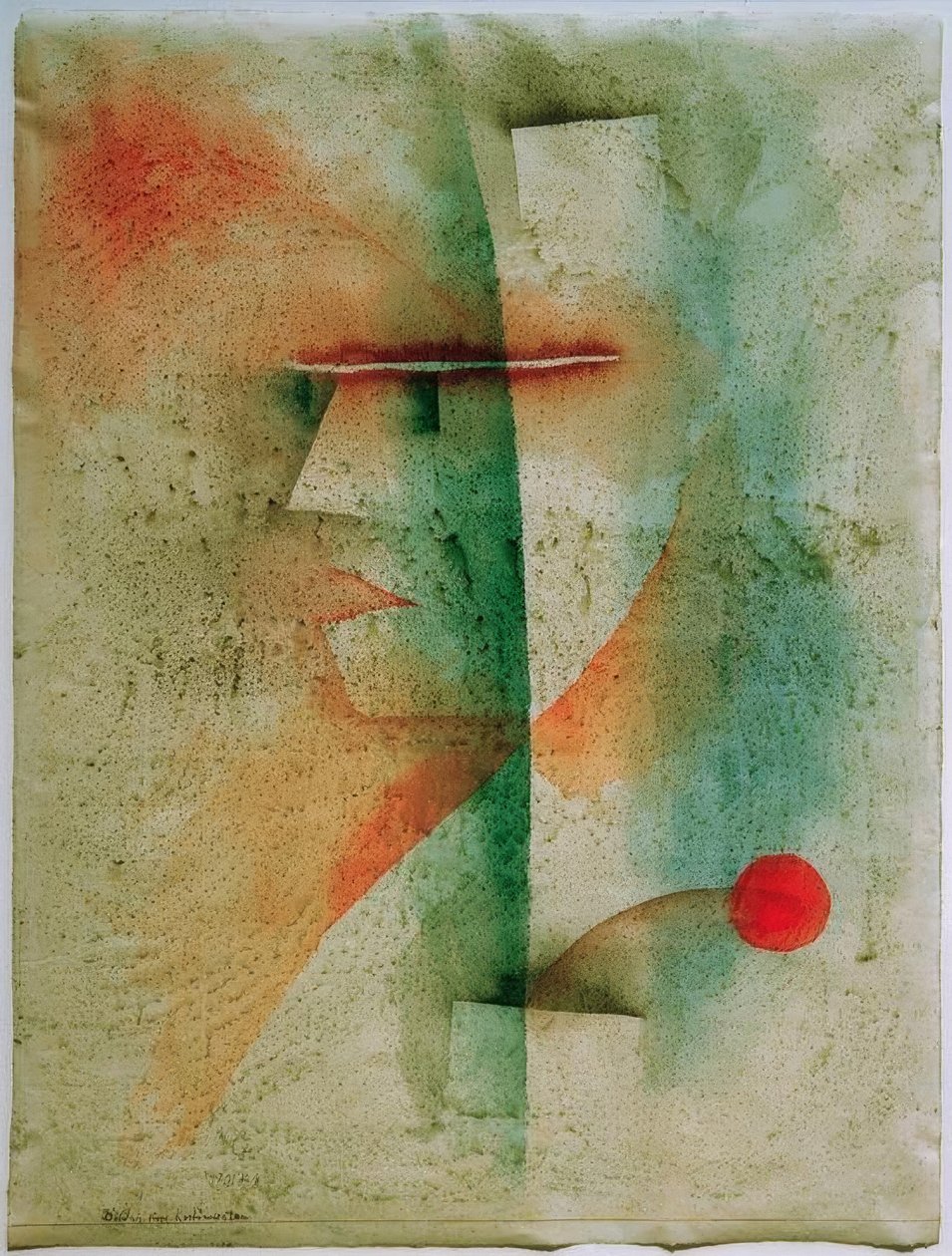 Retrato de um homem fantasiado de Paul Klee