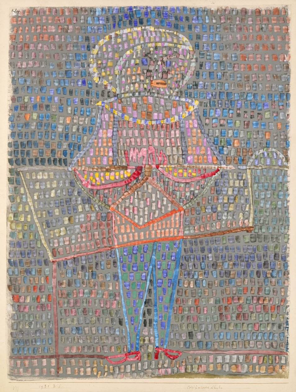 Rapaz em Fancy Dress de Paul Klee