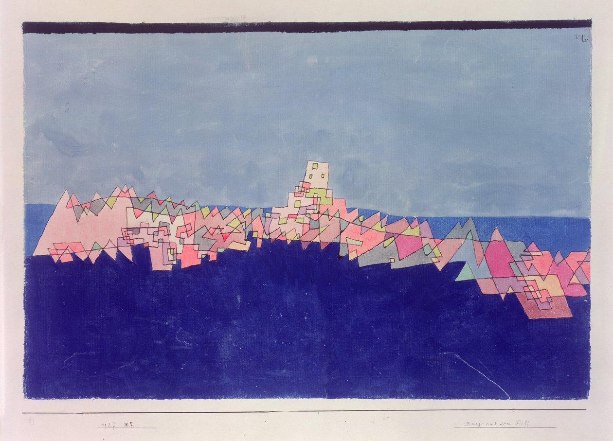 Castelo sobre o recife de Paul Klee