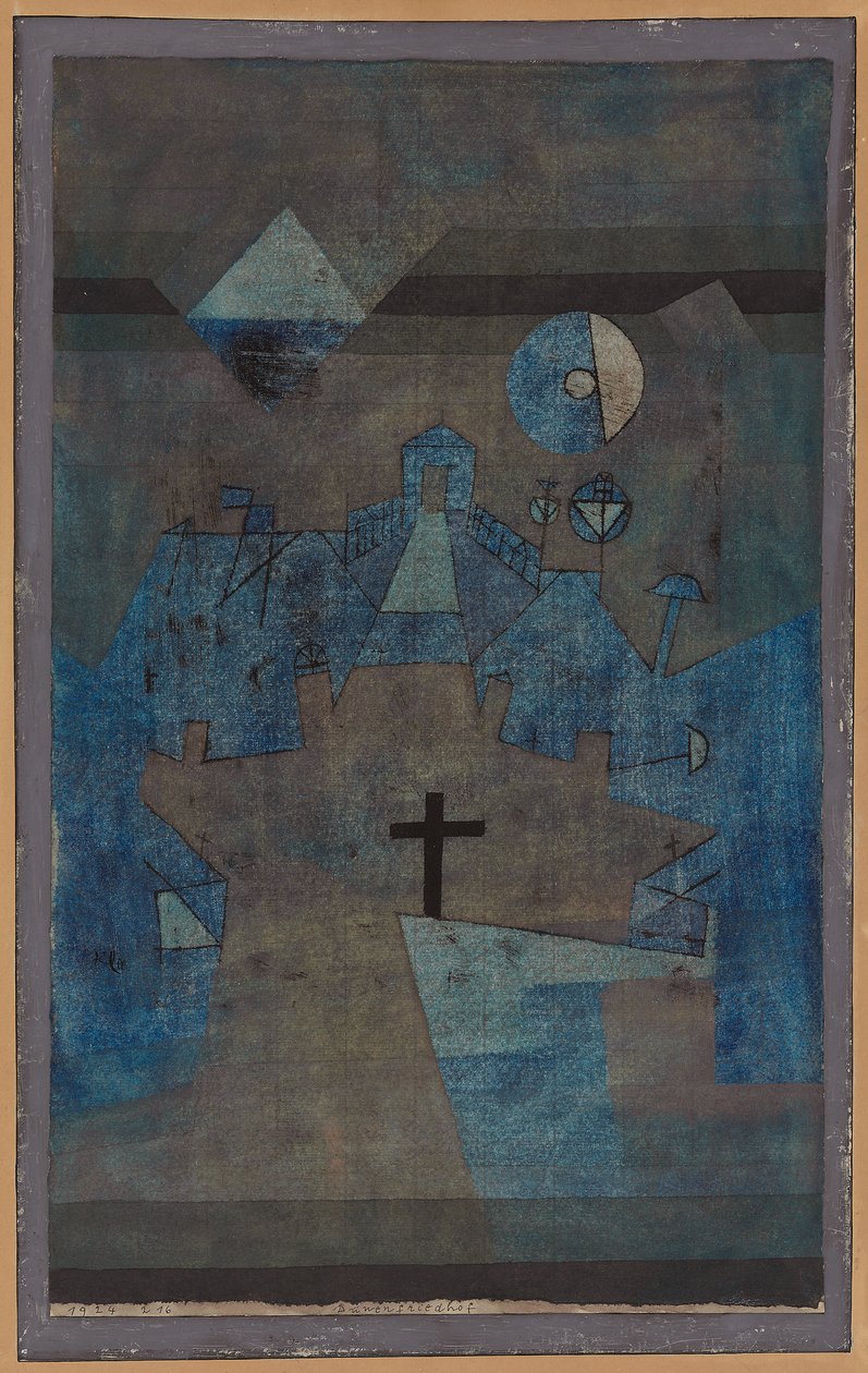 Cemitério nas Dunas; Dunenfriedhof de Paul Klee