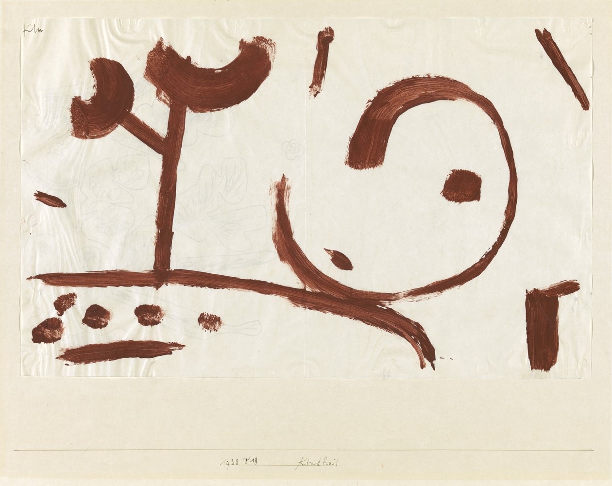 Primeira infância, 1938 de Paul Klee