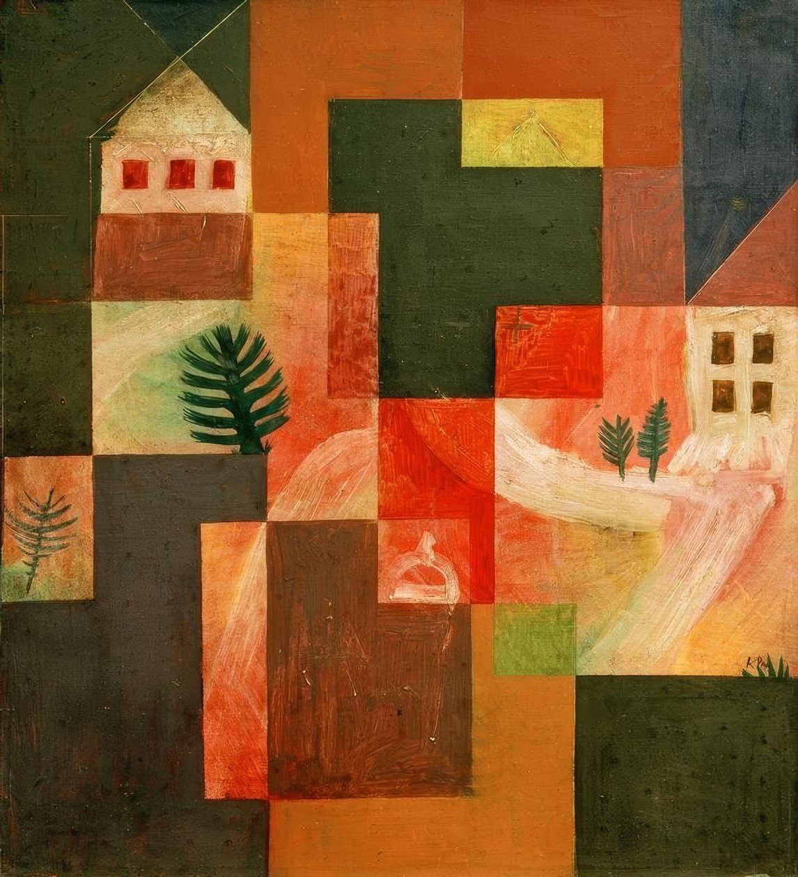 Coral e paisagem de Paul Klee