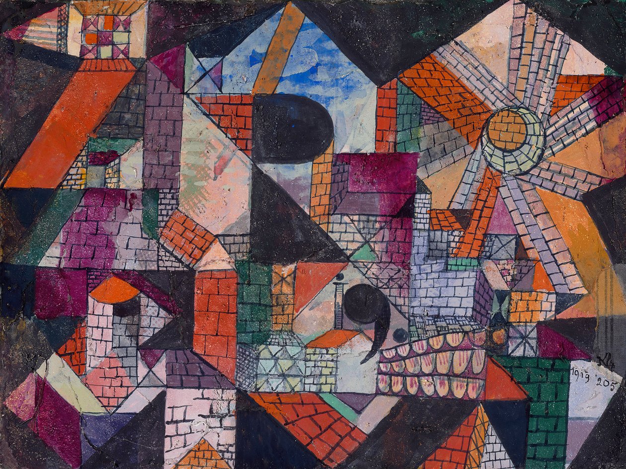 Cidade R, 1919. de Paul Klee
