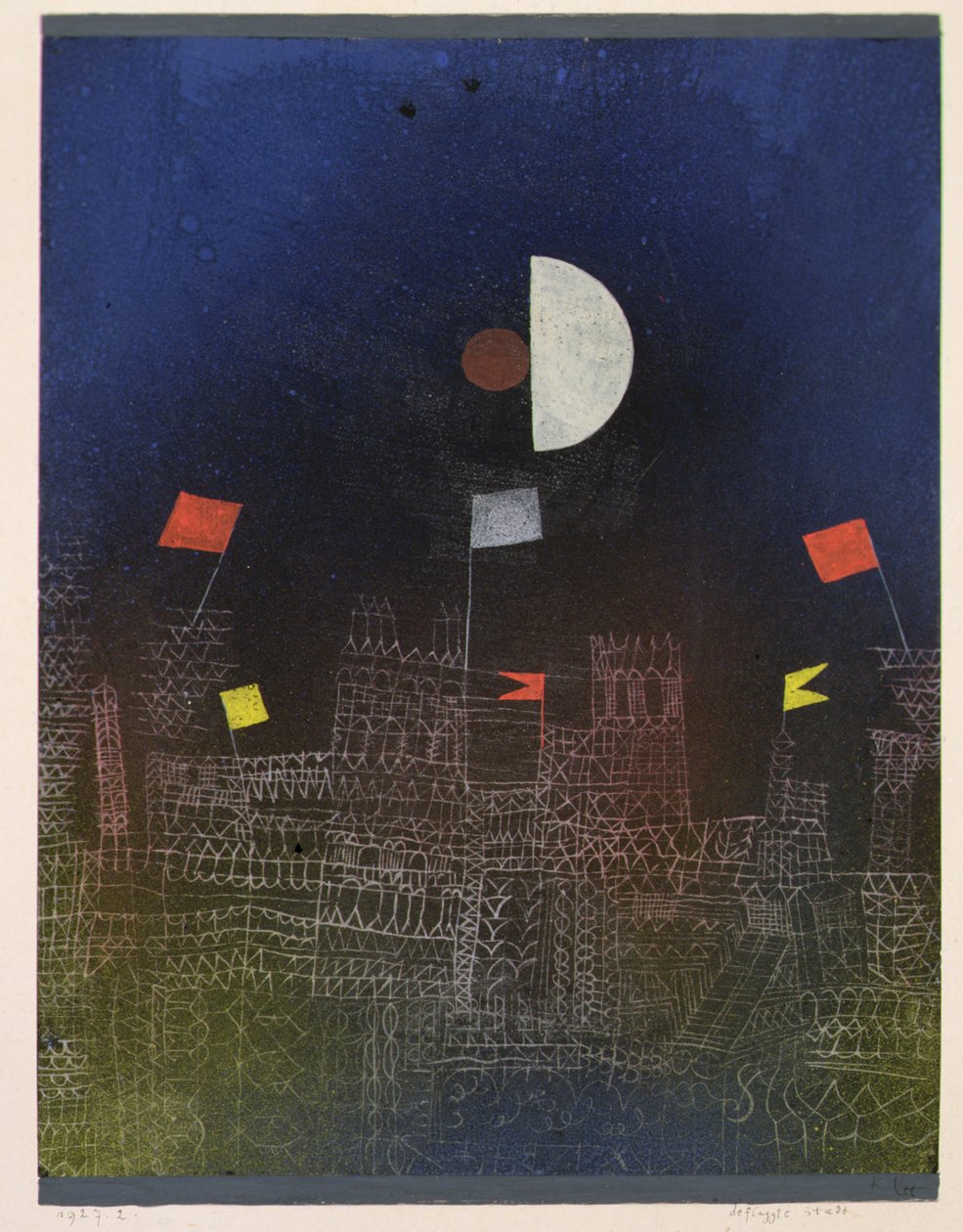 Cidade com Bandeiras de Paul Klee