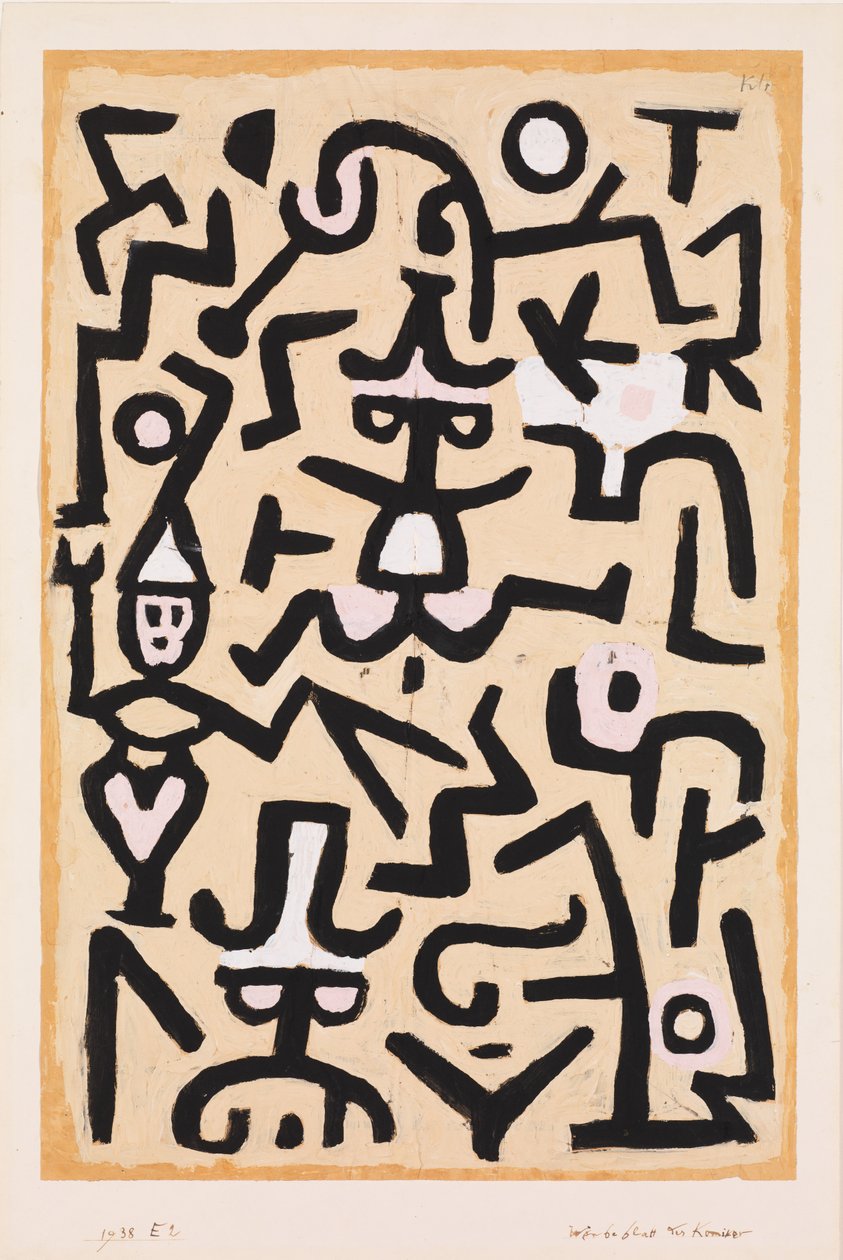 Carta dos Comediantes de Paul Klee