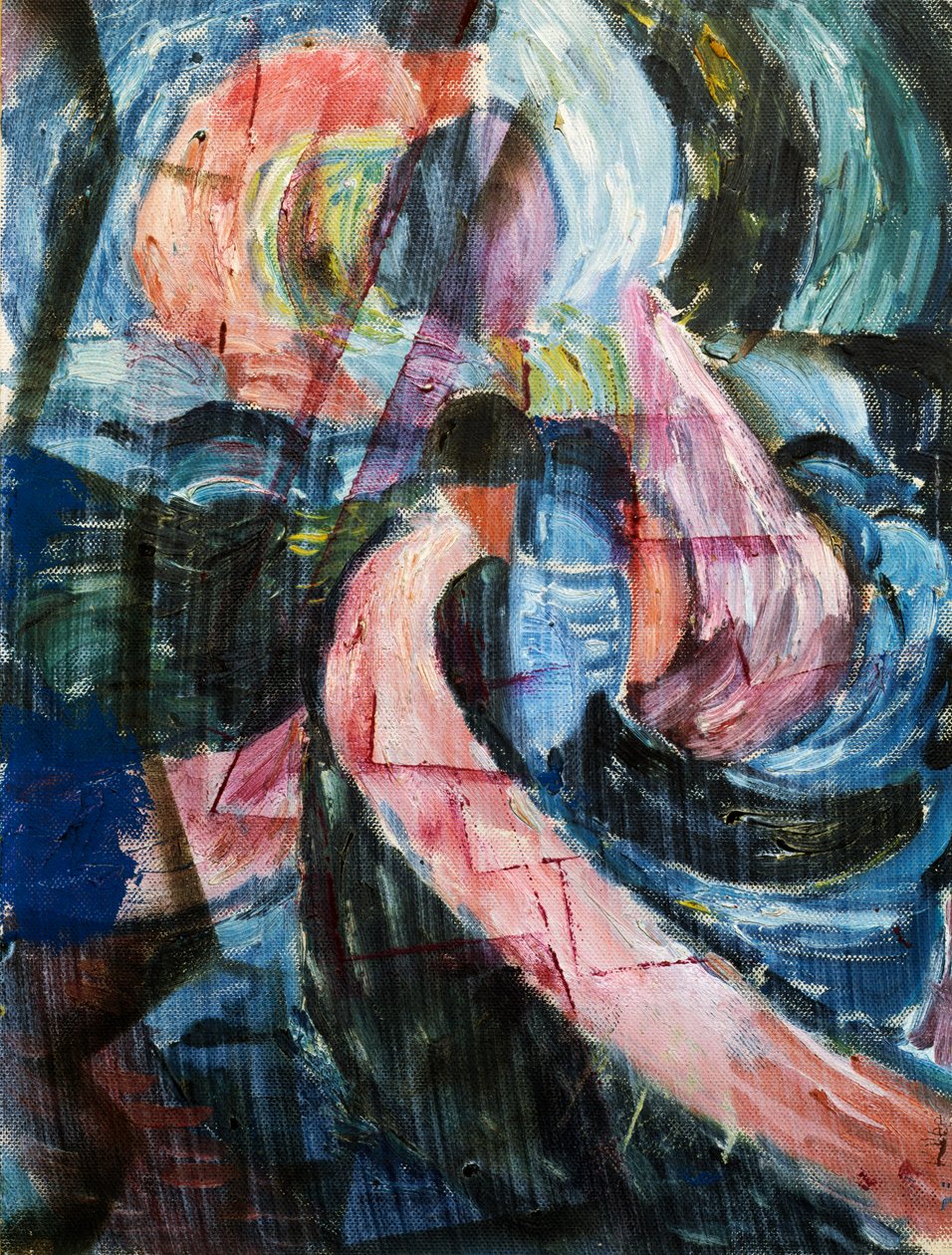 Construção debaixo de uma cascata, uma travessia de Paul Klee