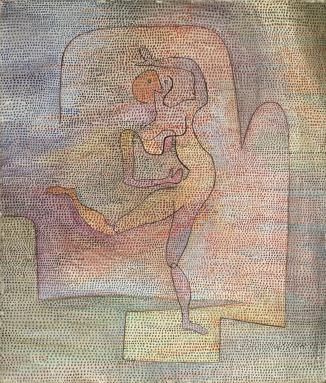 "Bailarino" - Pintura de Paul Klee (1879-1940) de Paul Klee