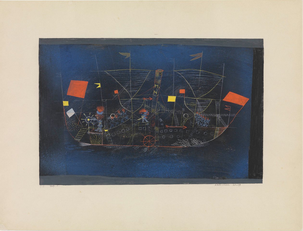 O navio de aventura The Adventure Ship, 1927. de Paul Klee