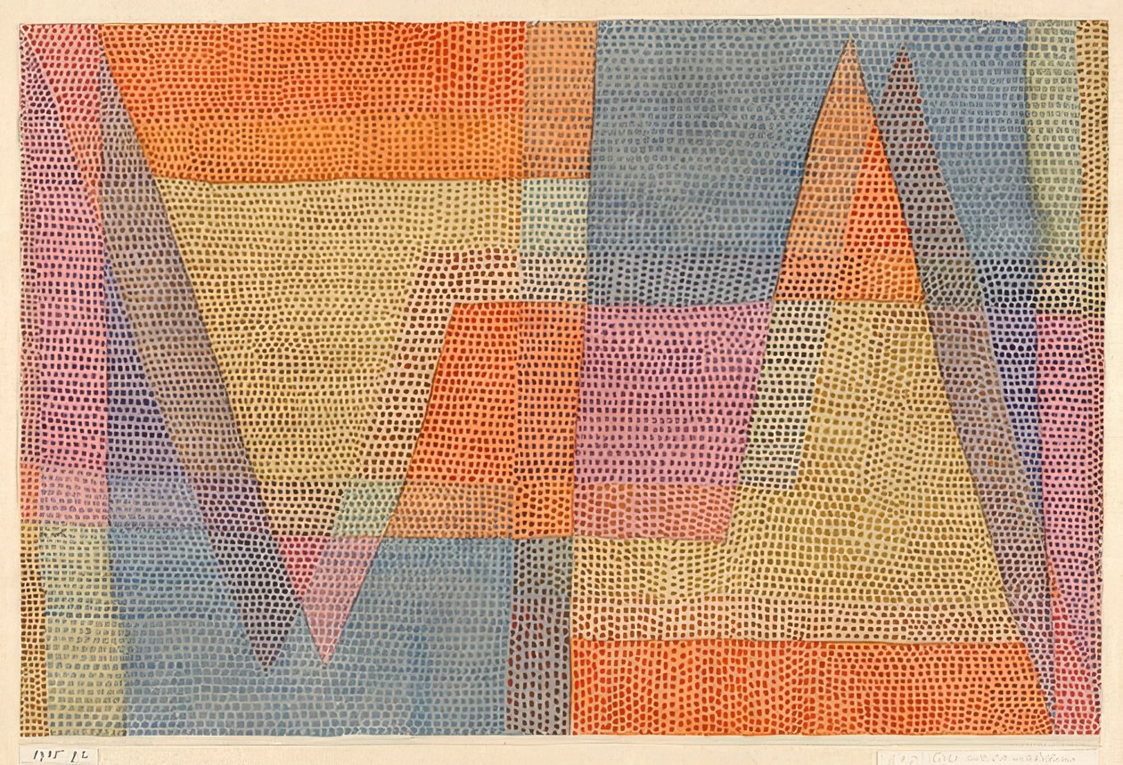 A luz e a nitidez. 1935, 102 (P 2) de Paul Klee