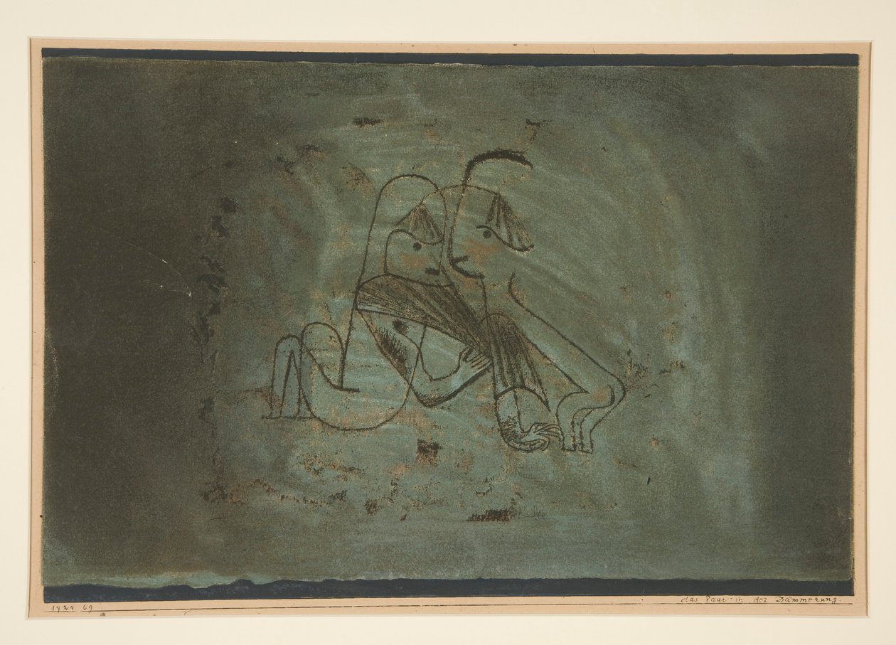Das Paar in der Daemmerung (O Casal no Crepúsculo) de Paul Klee