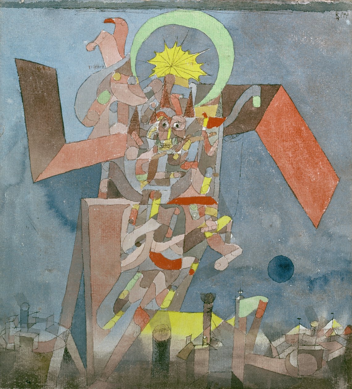 Demónio acima dos Navios de Paul Klee