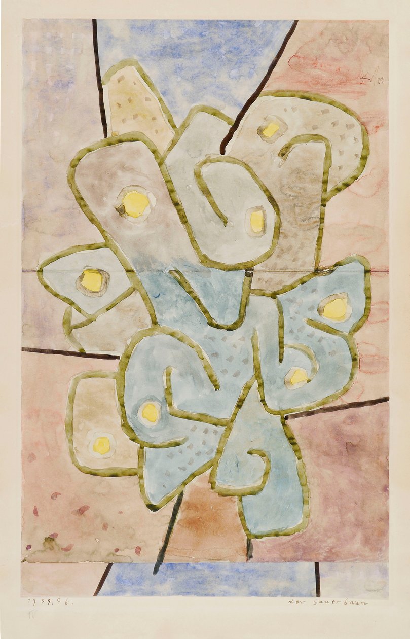 A árvore azeda, 1939. de Paul Klee