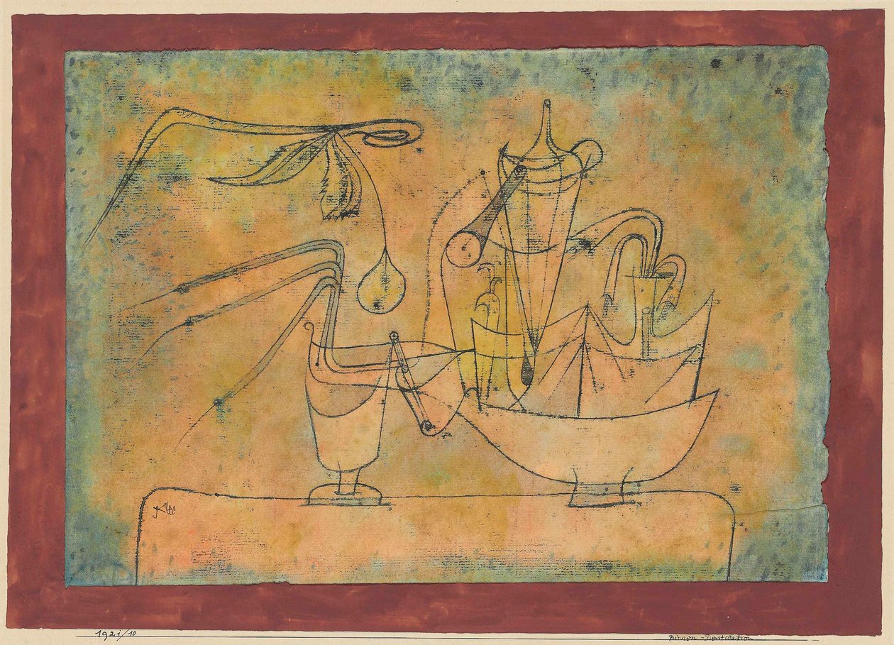 Destilação de Peras, 1921. de Paul Klee