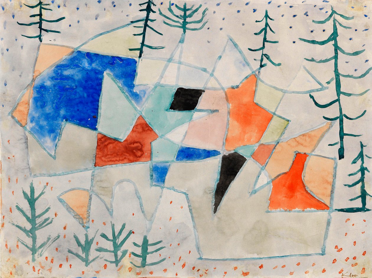 Penhasco nobre de Edelklippe, 1933. de Paul Klee