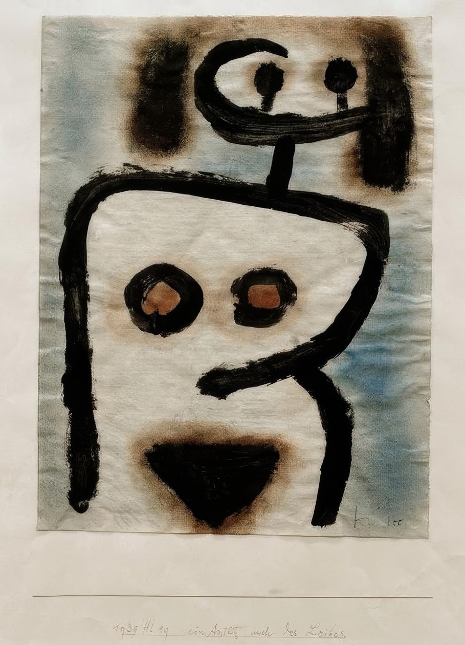 Um rosto também do corpo de Paul Klee