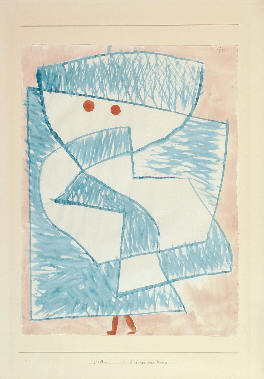 Uma criança vai para casa de Paul Klee
