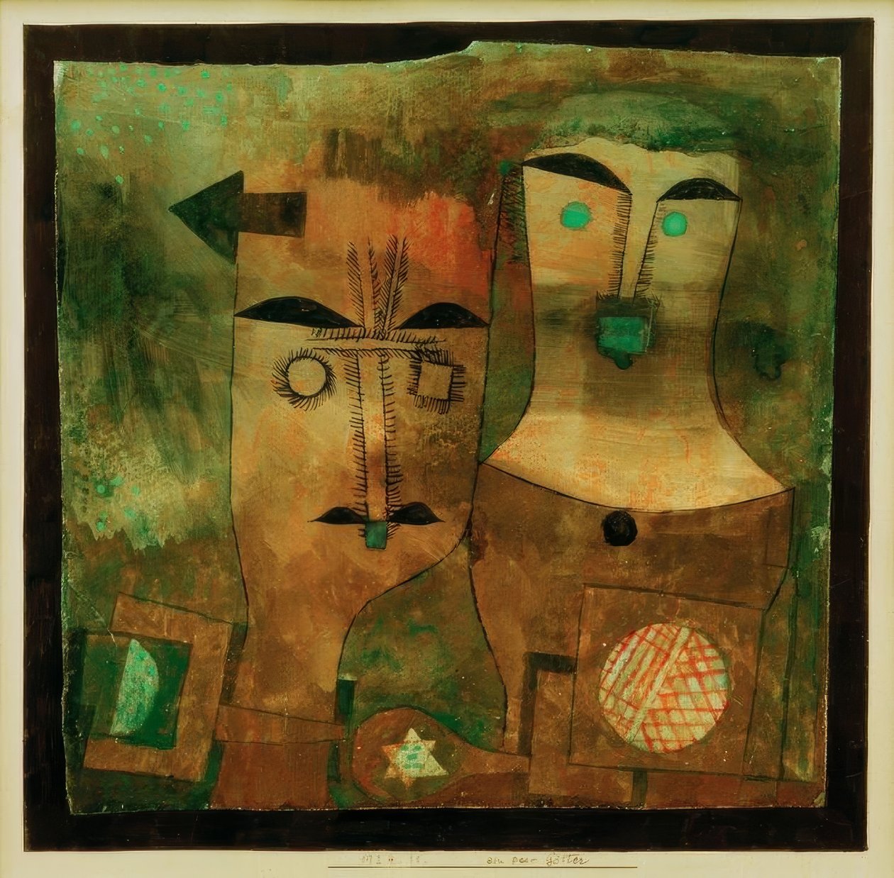 Um par de deuses de Paul Klee