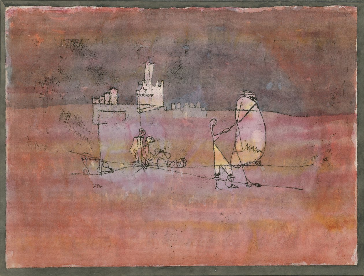 Episódio Antes de uma cidade árabe, 1923 de Paul Klee