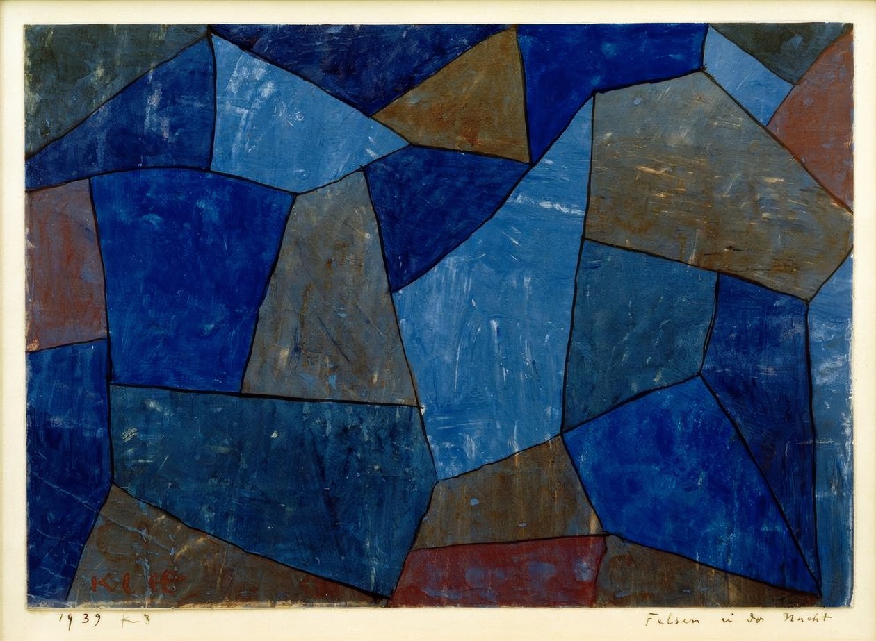 Rochas na noite de Paul Klee