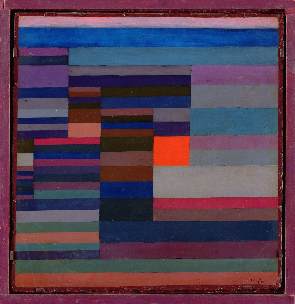 Incêndio à noite de Paul Klee